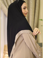 Zahra Elite Beige Premium Abaya