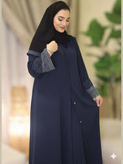 Zahra Navy Blue Premium Abaya