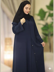 Zahra Navy Blue Premium Abaya