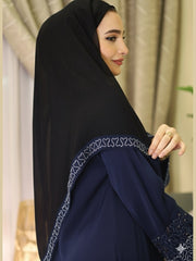 Zahra Navy Blue Premium Abaya