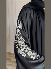 Premium Black Handwork Kaftan Style Abaya with Inner