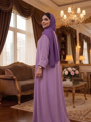 Muave Basic with Free scarf and Niqab ( TikTok Premium Fabric )