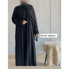Zoom Nida Premium Front Open Abaya With Scarf 60% OFF TODAY