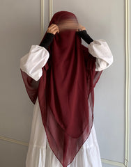 Princess Khimar Maroon