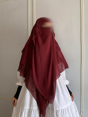Princess Khimar Maroon
