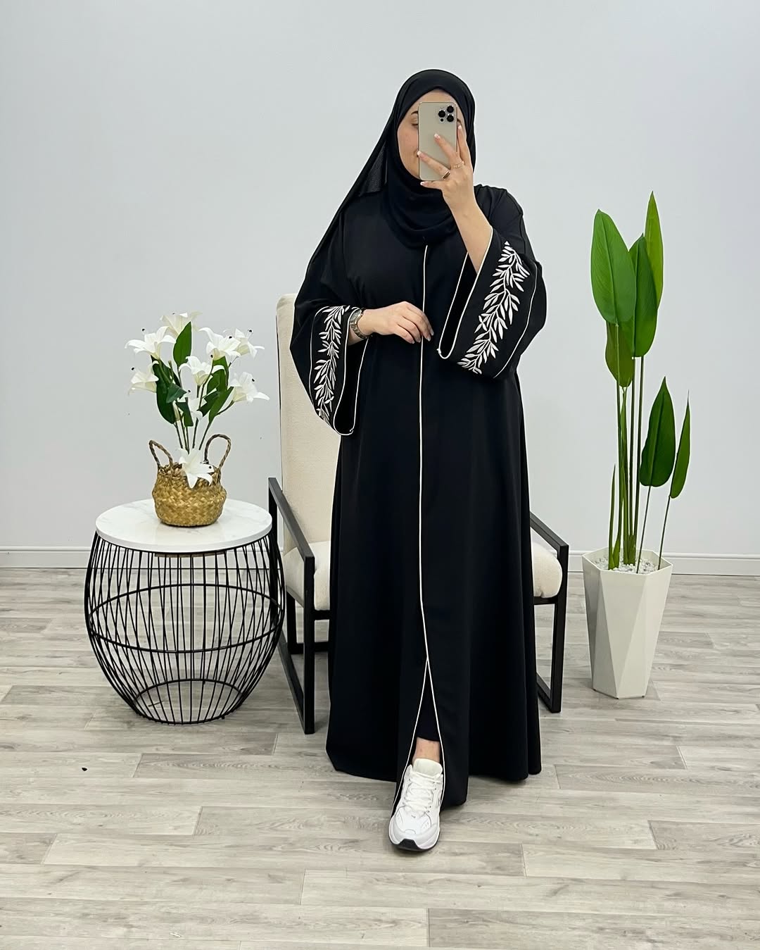 Premium Jannah Abaya Front Open Style