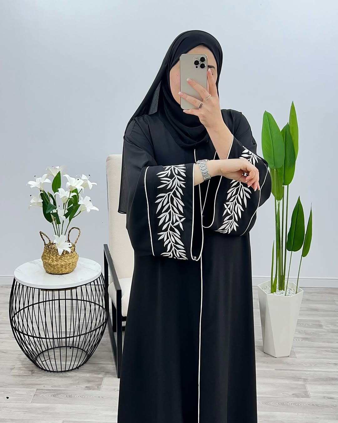 Premium Jannah Abaya Front Open Style