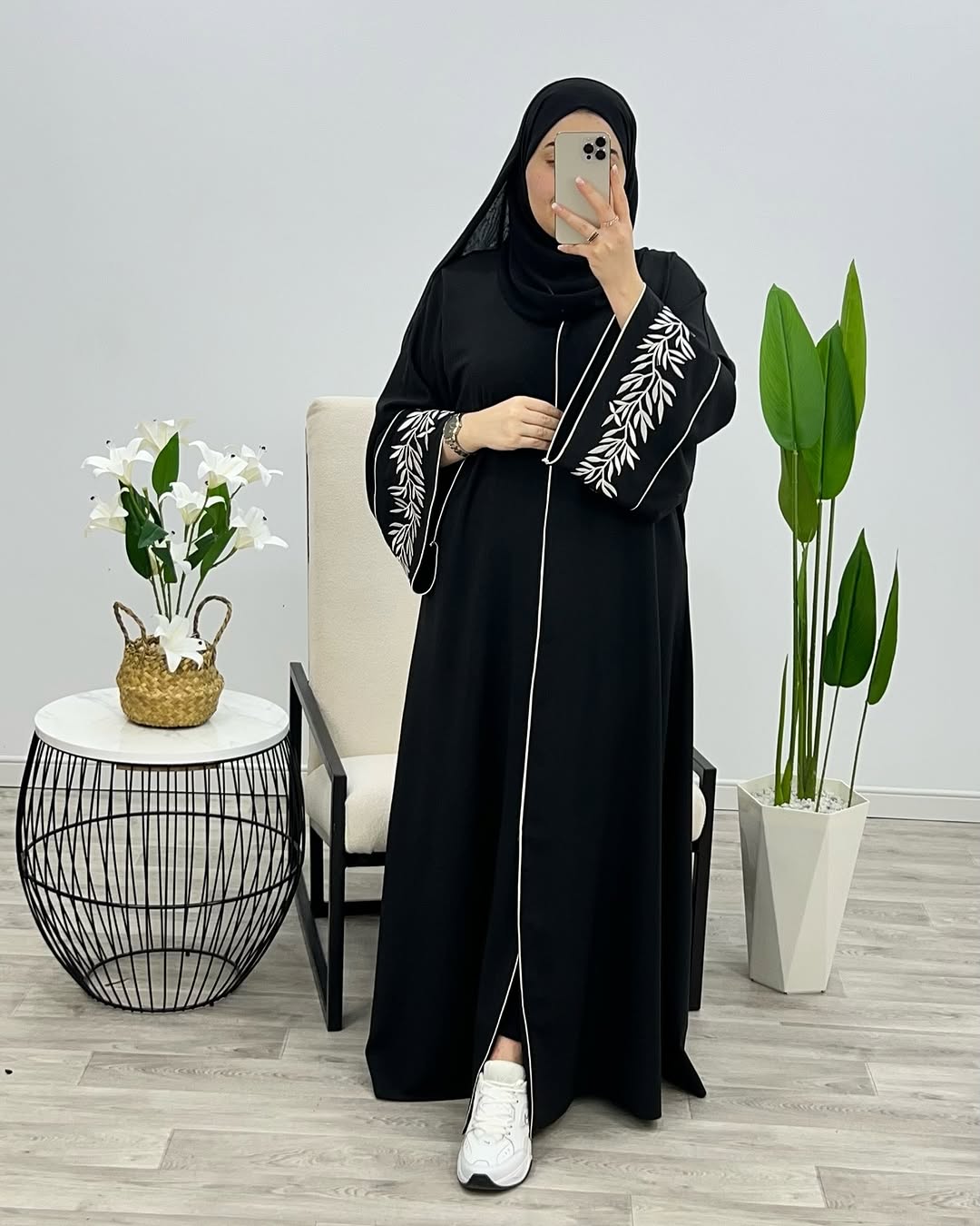 Premium Jannah Abaya Front Open Style