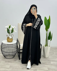 Premium Jannah Abaya Front Open Style