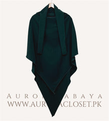 Single Layer Premium Khimar (Dark Green)