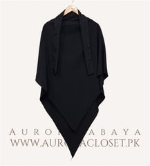 Single Layer Premium Khimar (Black)