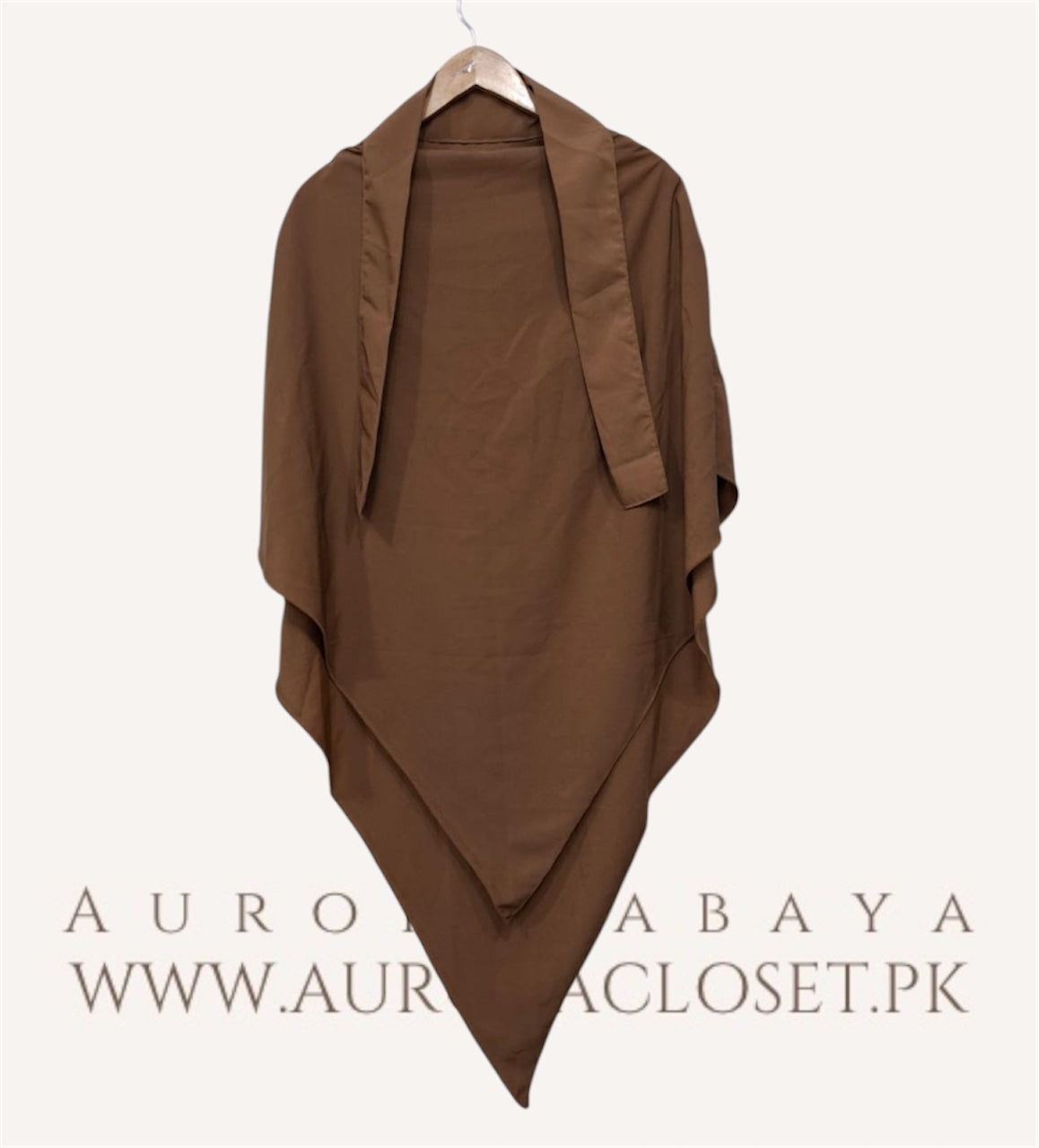 Single Layer Premium Khimar (Brown)