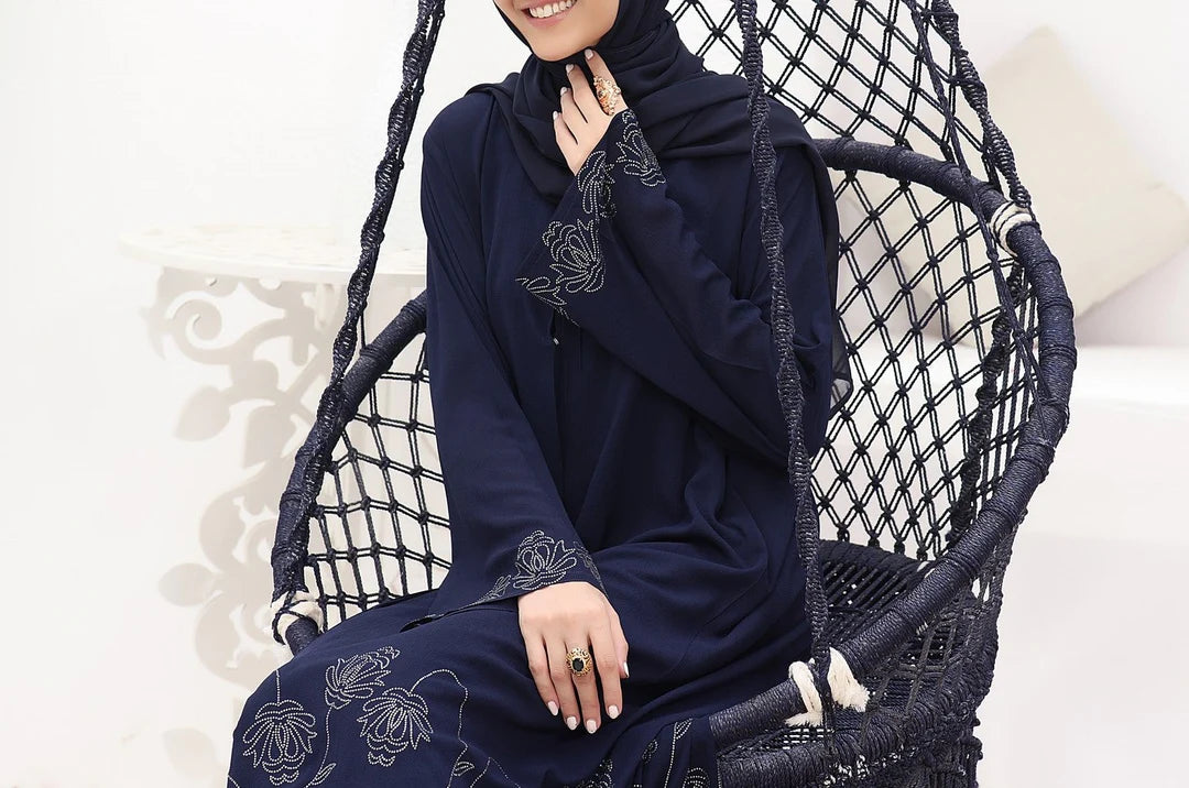 Regal Indigo Abaya