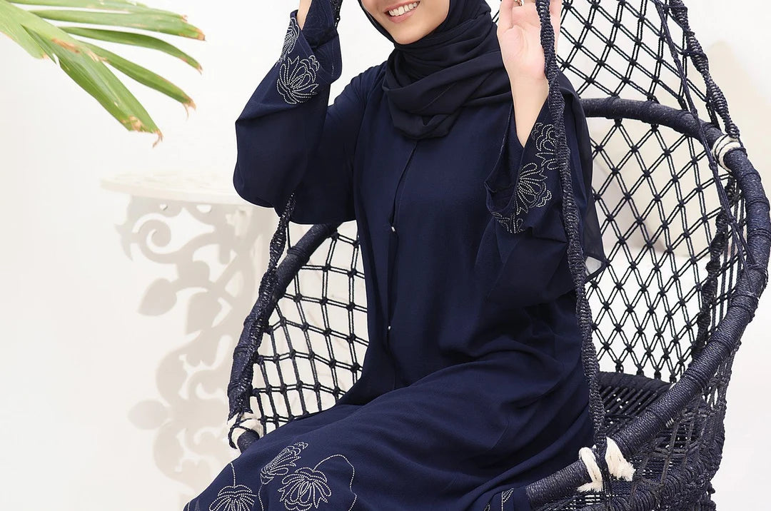 Regal Indigo Abaya