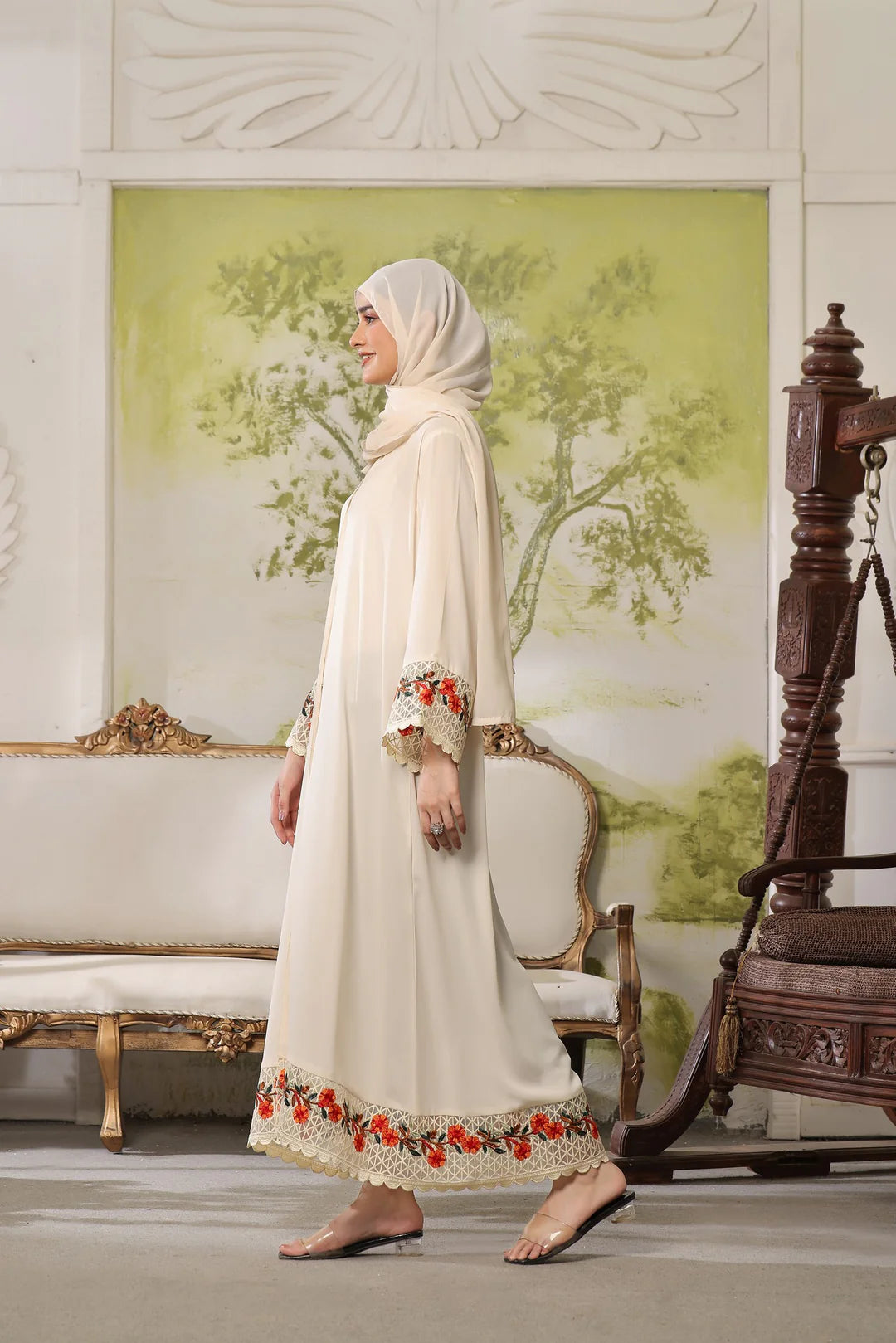 Dove Whisper Abaya