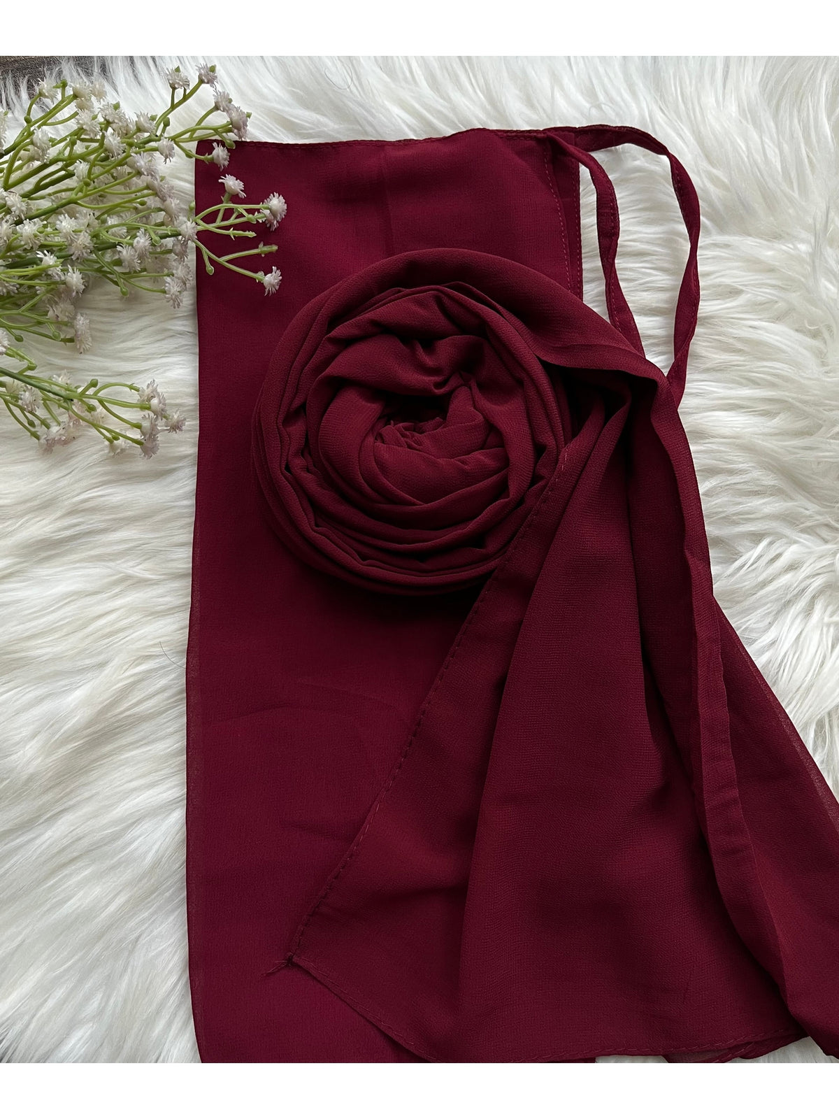 Hijab Naqab Set - Wine