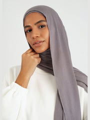 Matching Butter Modal Hijab Set - Moon