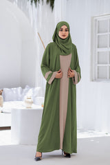 Mubina Green Abaya