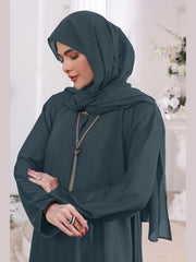 Alcian Teal Abaya