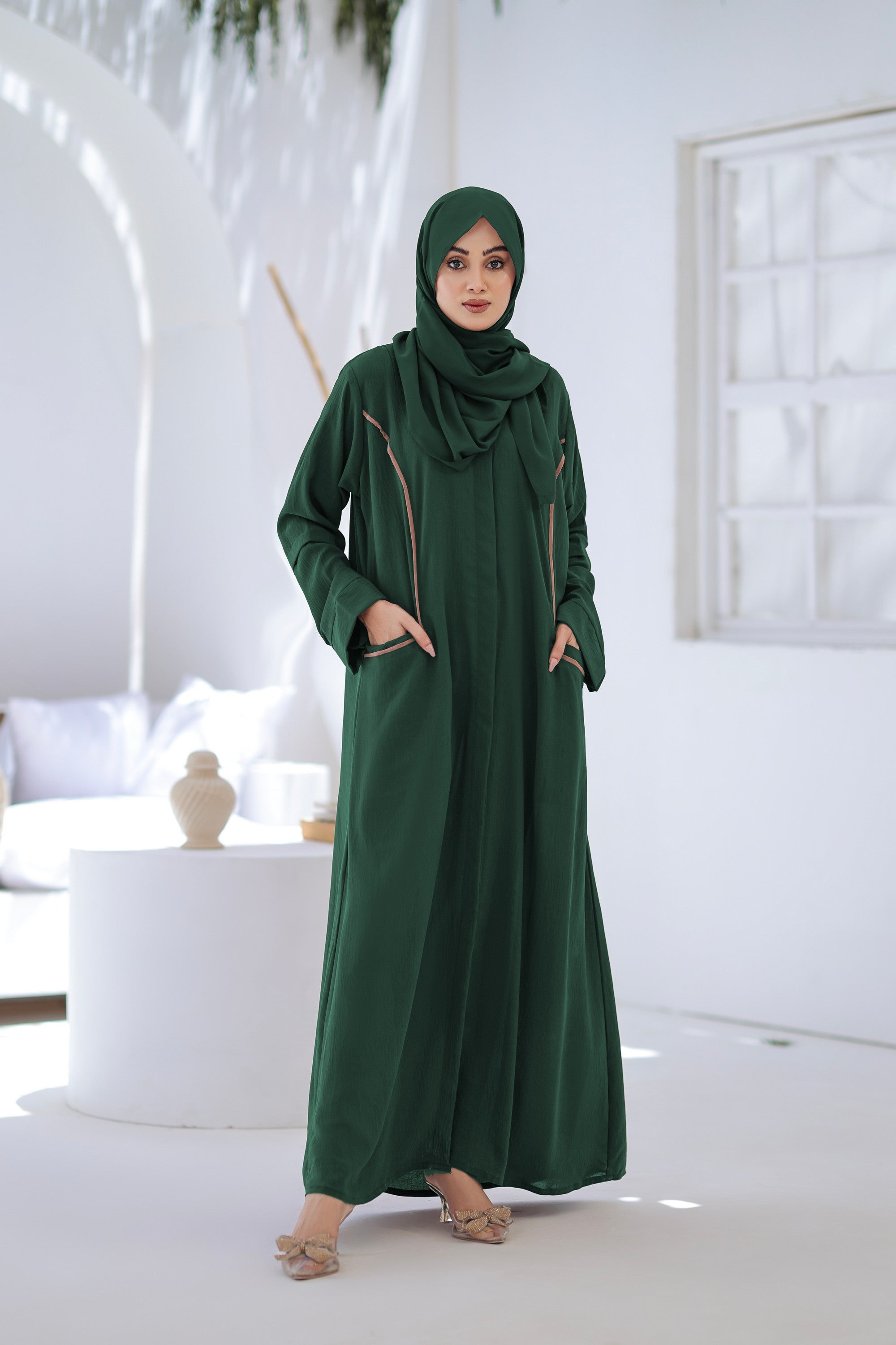 Rajiya Green Abaya