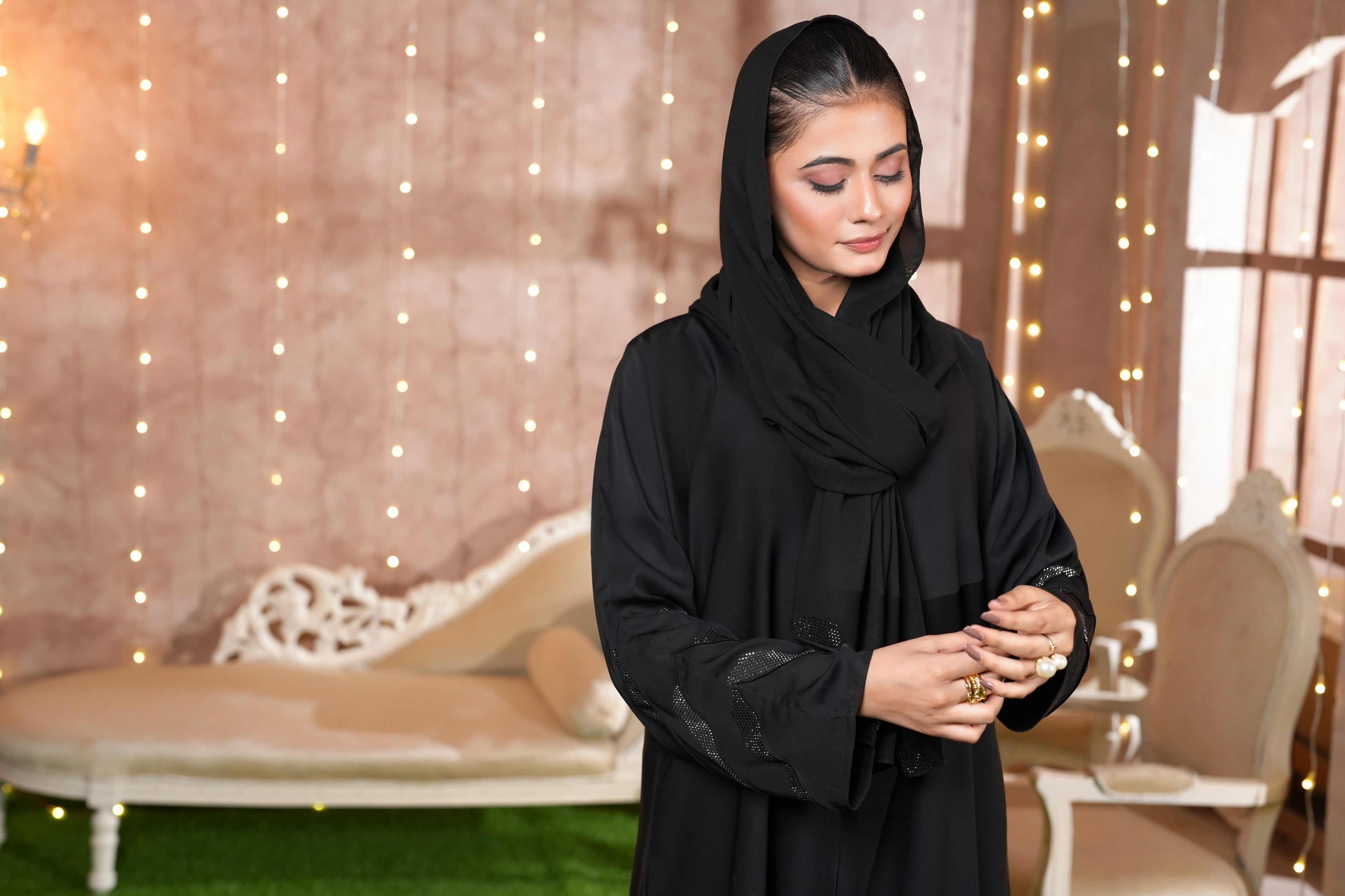 Raya Black Abaya