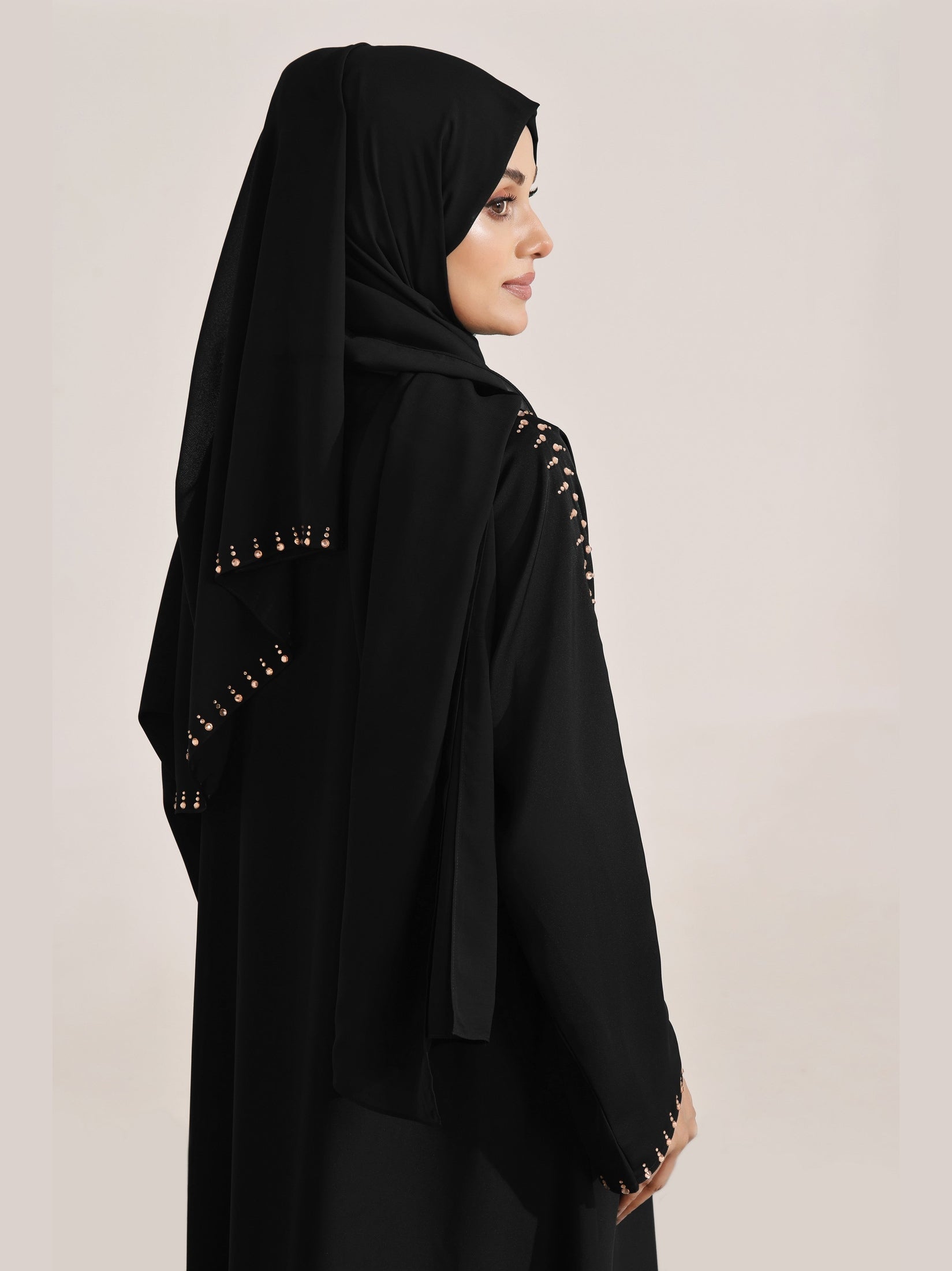 Sage Willow Black Abaya
