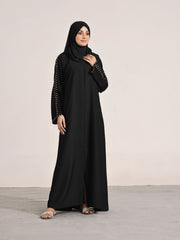 Sage Willow Black Abaya