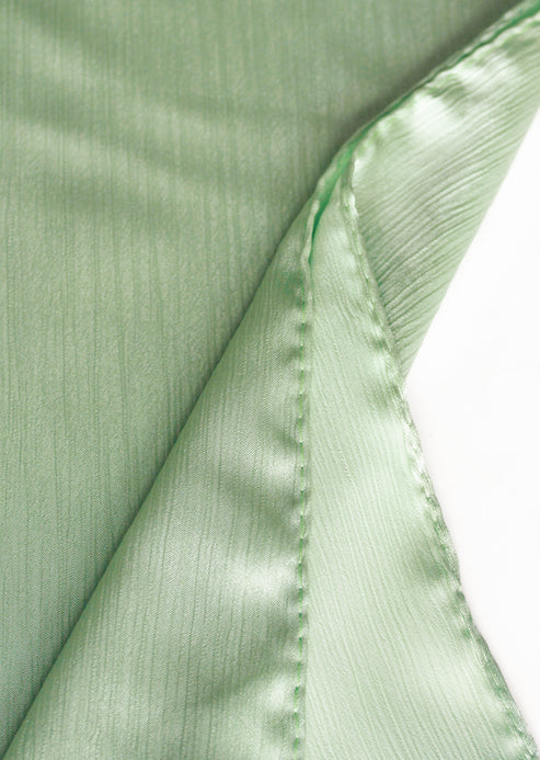 Crinckle Silk Hijab - Mint Green