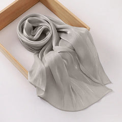 Aura Silky Organza Hijab - Pastel Grey