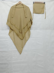 3 Layer Premium Khimar (Beige)