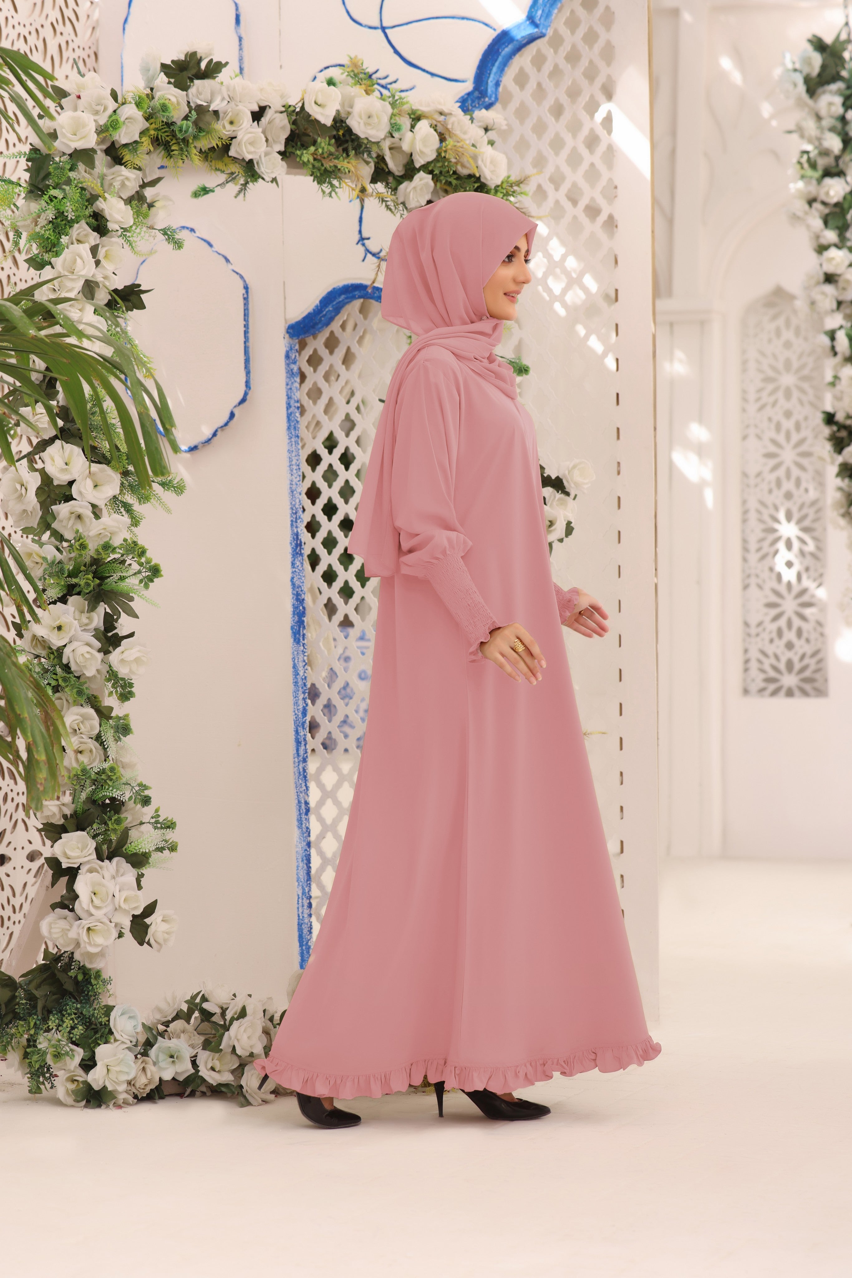 Pink Marwa Abaya