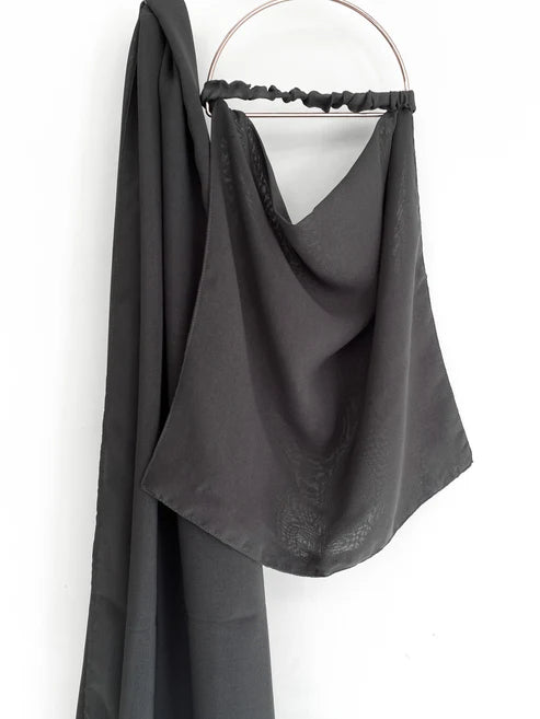 Niqab & Hijab Set -Graphite