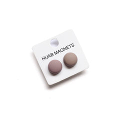 Matte Hijab Magnets (Circle) PACK OF 2 - Elegant