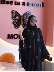 Top Trendy Luxe Bow Abaya: Premium Quality Limited Edition – Pinterest-Inspired Must-Have! Free Stoller & Free Shipping!