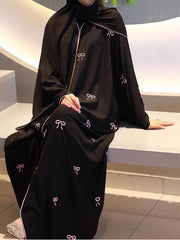 Top Trendy Luxe Bow Abaya: Premium Quality Limited Edition – Pinterest-Inspired Must-Have! Free Stoller & Free Shipping!